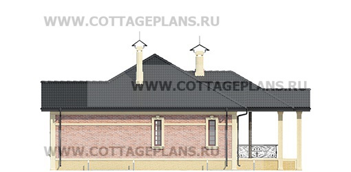 Фасады проект дома 08-25 общ. площадь 374,40 м2
