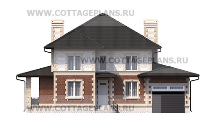 Фасады проект дома 76-33 общ. площадь 388,70 м2