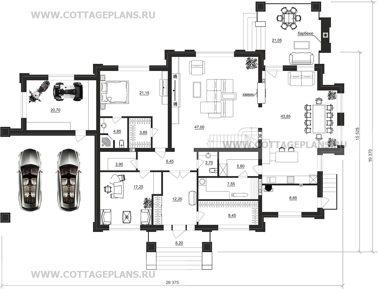 Поэтажные планы проект дома 202-77 общ. площадь 341,7 м2