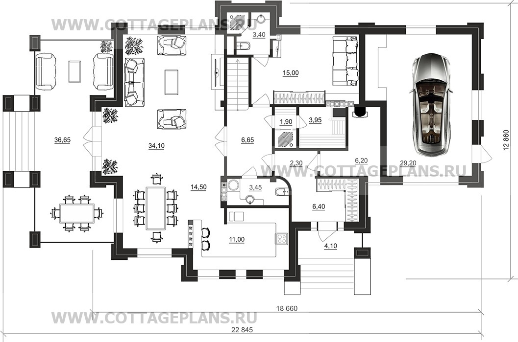 Поэтажные планы проект дома 200-88 общ. площадь 242,50 м2