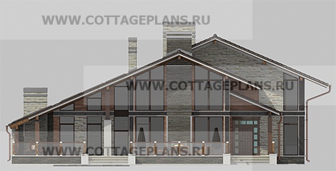 Фасады проект дома 76-56 общ. площадь 477,25 м2