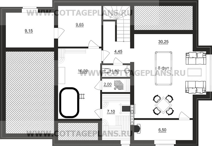Поэтажные планы проект дома 71-97 общ. площадь 282,70 м2