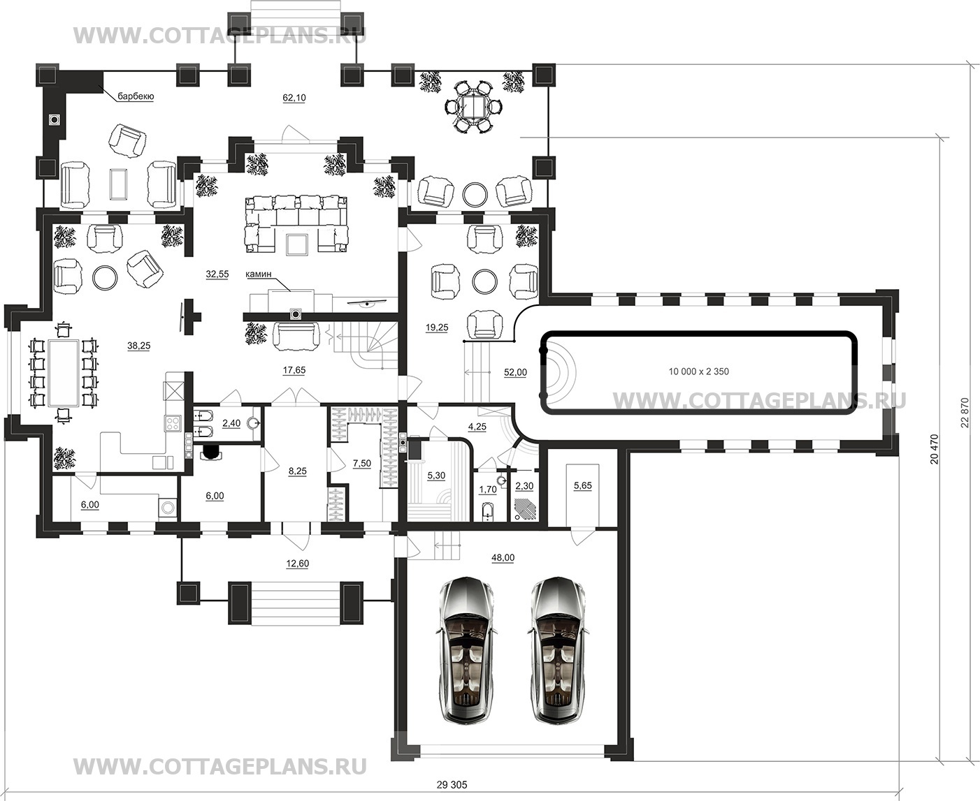 Поэтажные планы проект дома 100-40 общ. площадь 403,55 м2