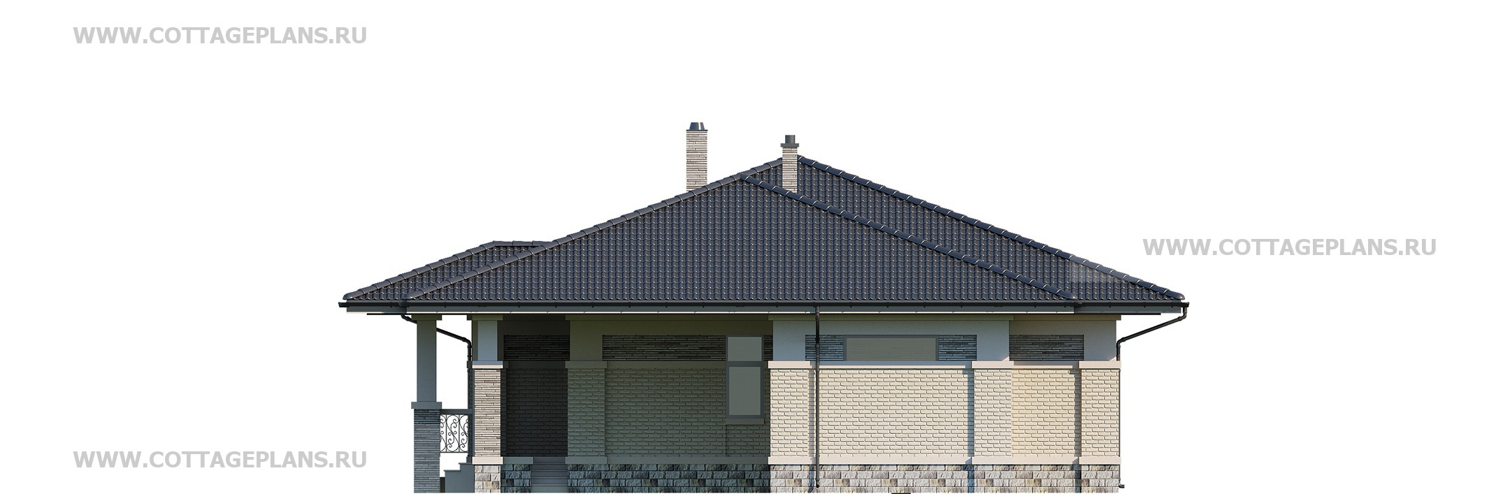 Фасады проект дома 28-68 общ. площадь 256,15 м2