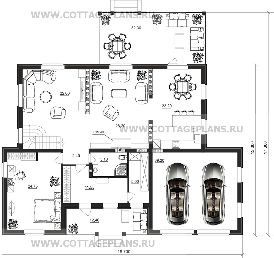 Поэтажные планы проект дома 78-36 общ. площадь 383,15 м2