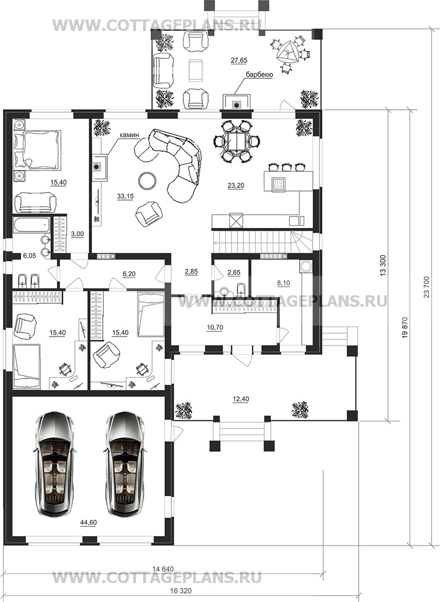 Поэтажные планы проект дома 08-10 общ. площадь 373,60 м2