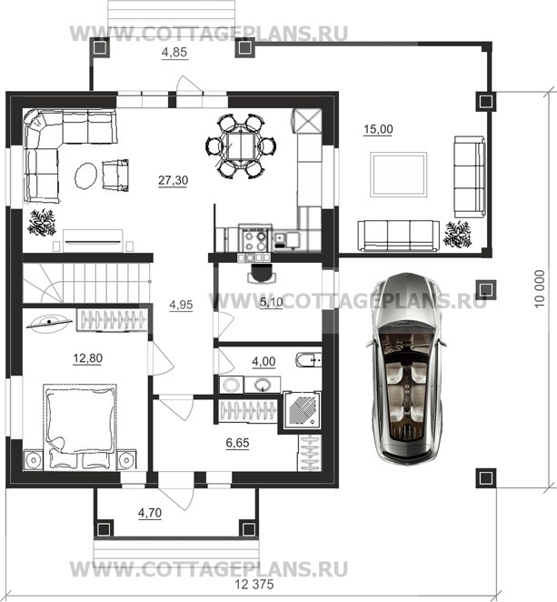 Поэтажные планы проект дома 21-85 общ. площадь 120,15 м2
