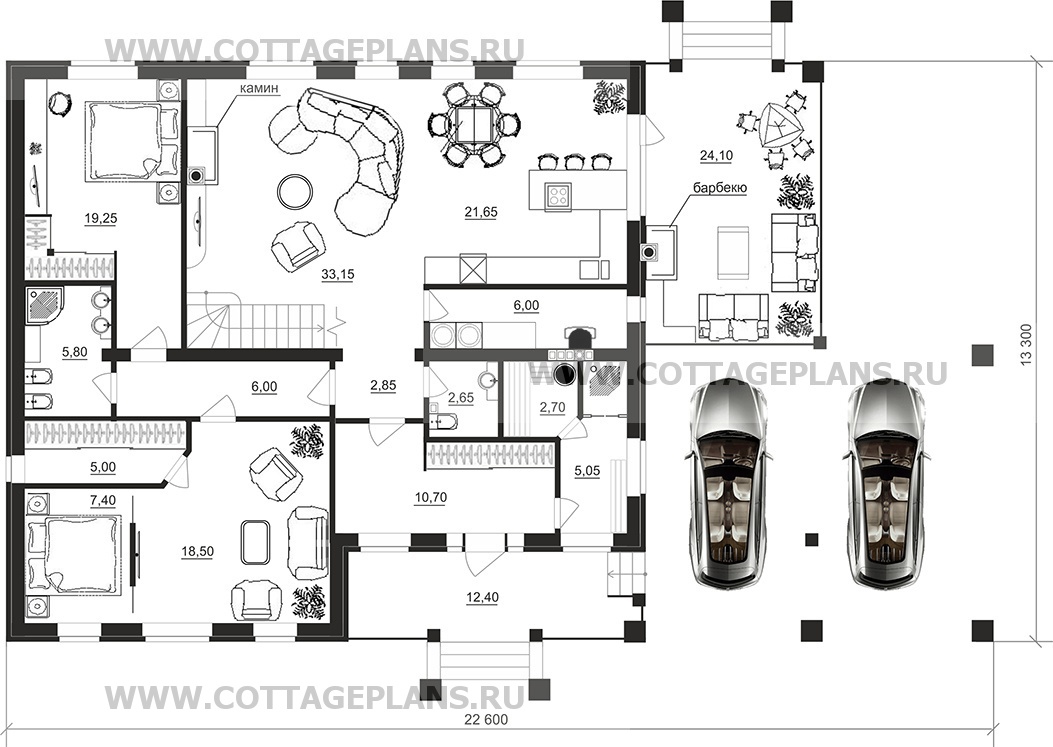 Поэтажные планы проект дома 75-60 общ. площадь 319,50 м2