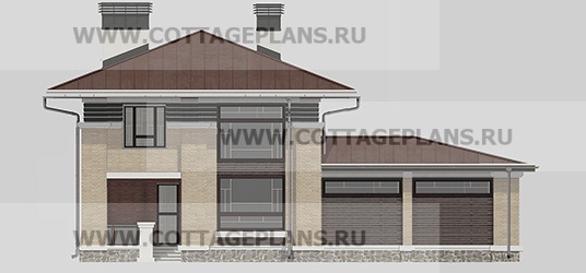 Фасады проект дома 206-42 общ. площадь 197,40 м2