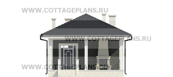 Фасады проект дома 27-54 общ. площадь 33,40 м2