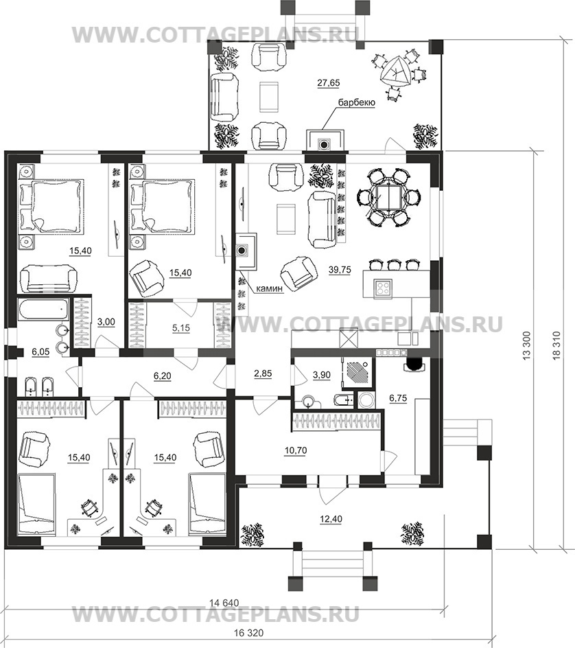 Поэтажные планы проект дома 27-09 общ. площадь 146,50м2