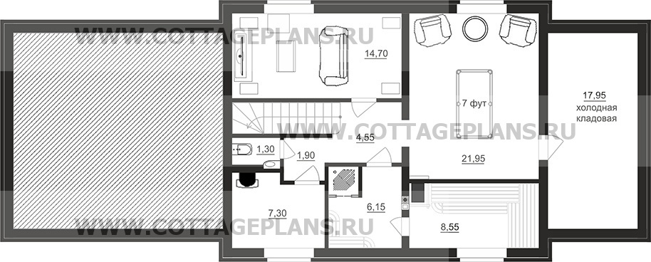 Поэтажные планы проект дома 96-31 общ. площадь 273,10 м2