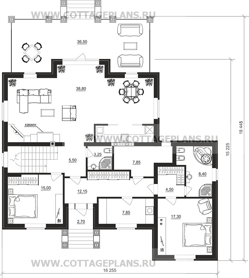 Поэтажные планы проект дома 78-87 общ. площадь 388,15 м2