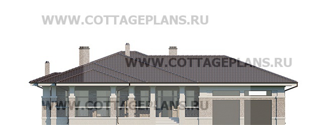 Фасады проект дома 08-83 общ. площадь 295,70 м2