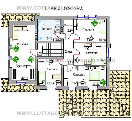 Поэтажные планы проект дома 50-82 общ. площадь 202,7м2