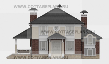 Фасады проект дома 29-50 общ. площадь 202,30 м2