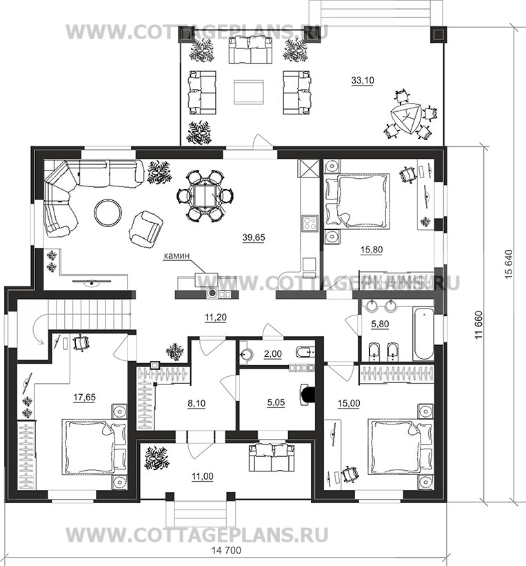 Поэтажные планы проект дома 13-03 общ. площадь 198,60 м2