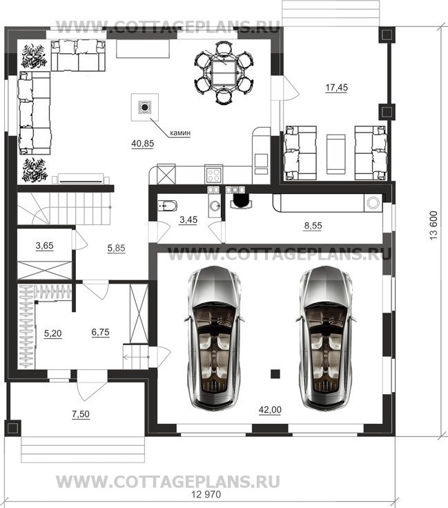 Поэтажные планы проект дома 21-04 общ. площадь 228,04 м2