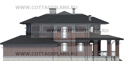 Фасады проект дома 203-21 общ. площадь 503,05 м2