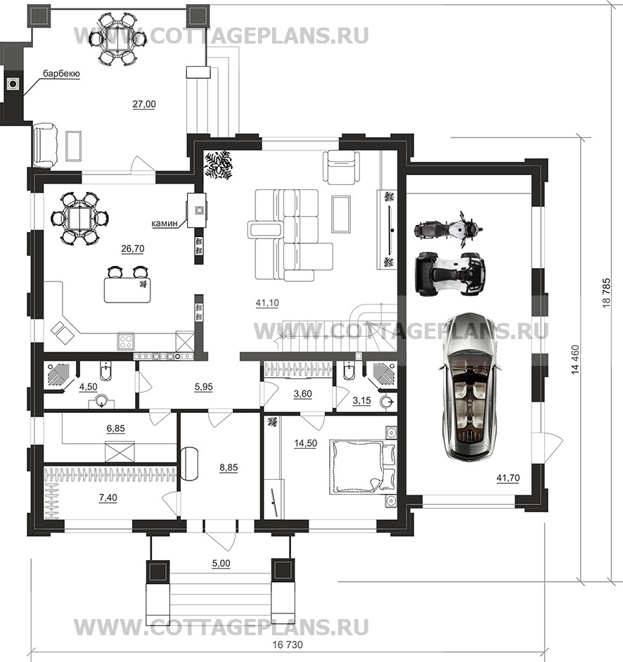 Поэтажные планы проект дома 103-94 общ. площадь 378,4 м2
