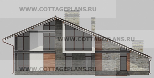 Фасады проект дома 76-56 общ. площадь 477,25 м2