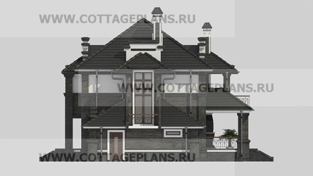 Фасады проект дома 71-63 общ. площадь 381,45 м2