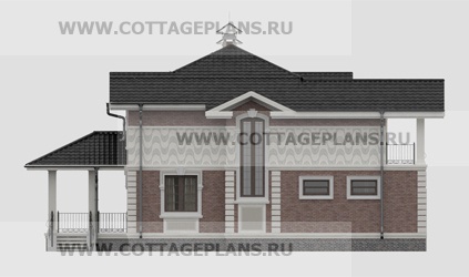 Фасады проект дома 17-55 общ. площадь 260,85 м2