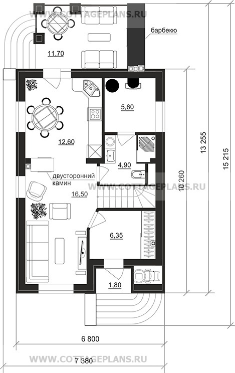 Поэтажные планы проект дома 104-79 общ. площадь 92,85 м2