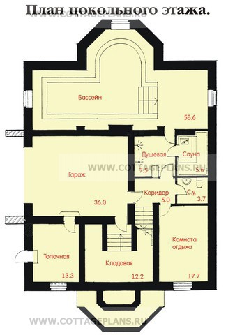 Поэтажные планы проект дома 47-63 общ. площадь 439,4 м2