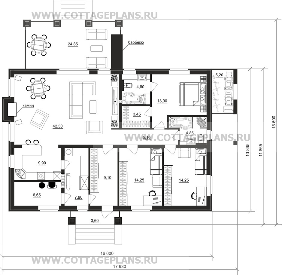 Поэтажные планы проект дома 700-67 общ. площадь 137,05 м2