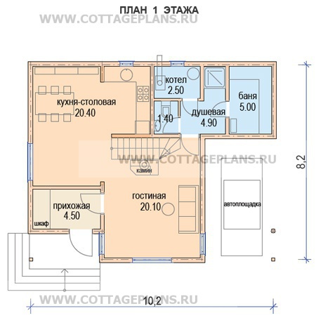 Поэтажные планы проект дома 19-00 общ. площадь 127 м2