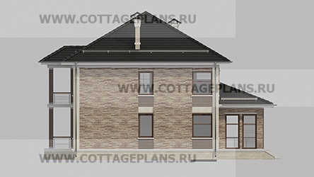 Фасады проект дома 76-25 общ. площадь 327,70 м2