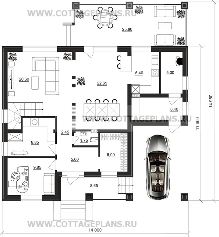 Поэтажные планы проект дома 208-01 общ. площадь 153,55м2