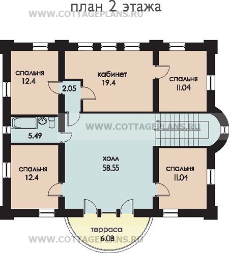Поэтажные планы проект дома 35-47 общ. площадь 387,2м2