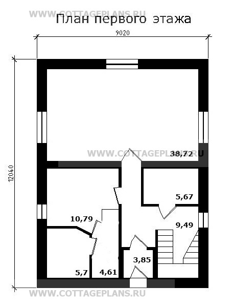 Поэтажные планы проект дома 47-35 общ. площадь 241,14 м2