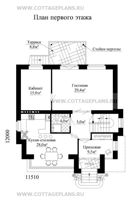 Поэтажные планы проект дома 49-68 общ. площадь 259 м2