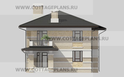 Фасады проект дома 20-63 общ. площадь 324,00 м2