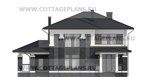 Фасады проект дома 105-37 общ. площадь 406,85 м2