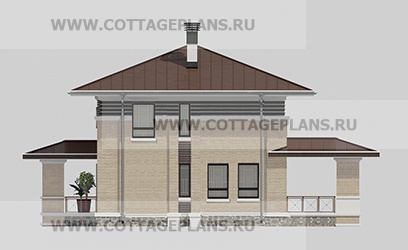 Фасады проект дома 206-74 общ. площадь 117,35м2
