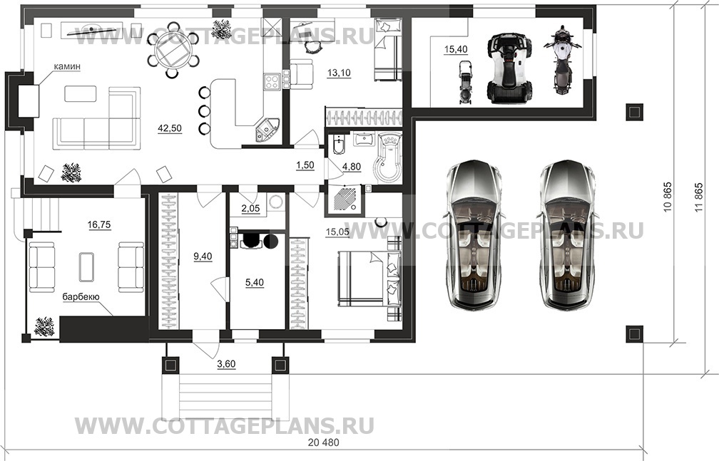 Поэтажные планы проект дома 700-82 общ. площадь 109,20м2
