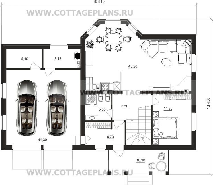 Поэтажные планы проект дома 88-70 общ. площадь 256,04 м2