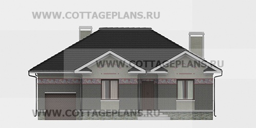 Фасады проект дома 07-19 общ. площадь 135,05 м2