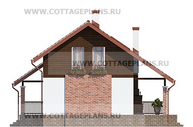 Фасады проект дома 74-08 общ. площадь 71,30 м2