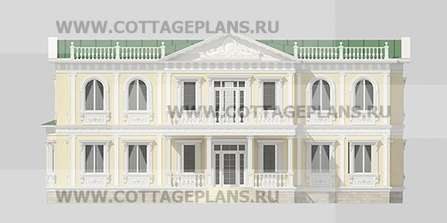 Фасады проект дома 75-84 общ. площадь 399,70 м2