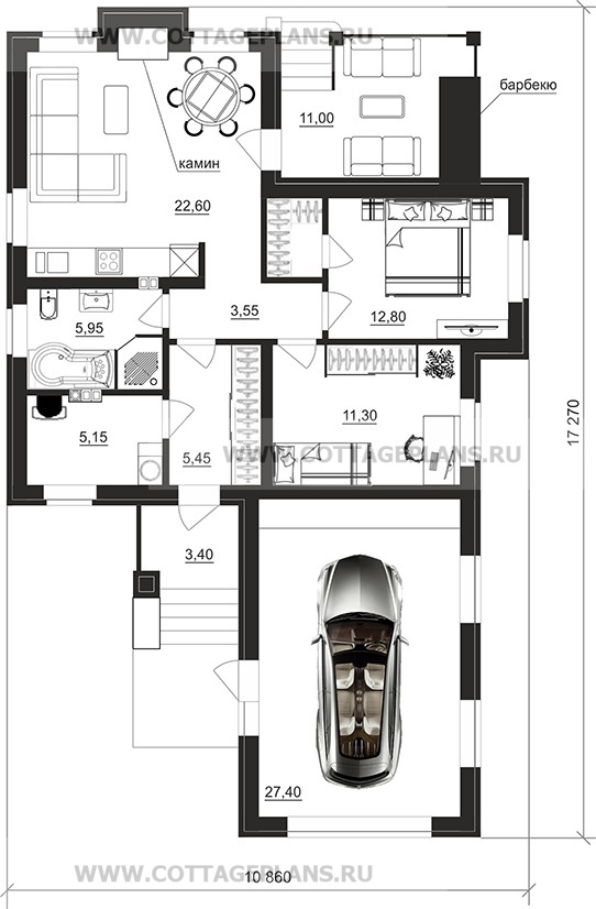 Поэтажные планы проект дома 700-36 общ. площадь 94,20 м2