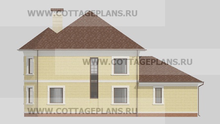 Фасады проект дома 16-93 общ. площадь 263,25 м2