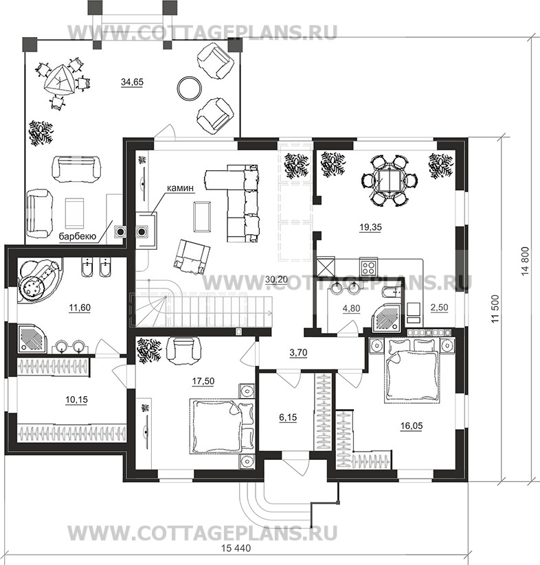 Поэтажные планы проект дома 76-77 общ. площадь 301,80 м2