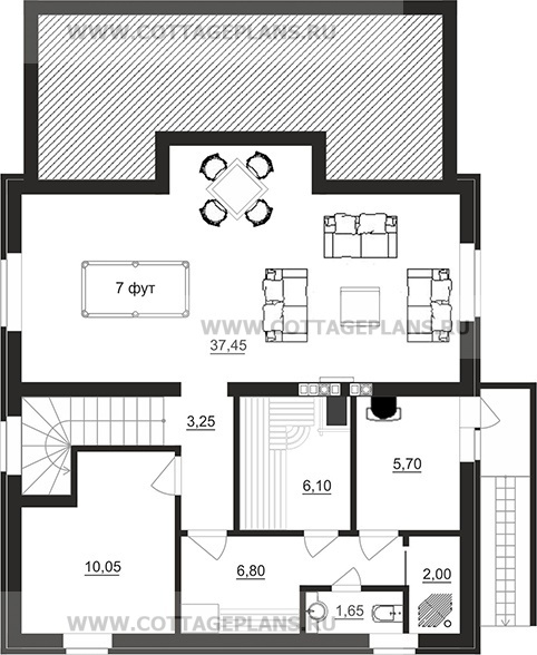 Поэтажные планы проект дома 78-27 общ. площадь 209,65 м2