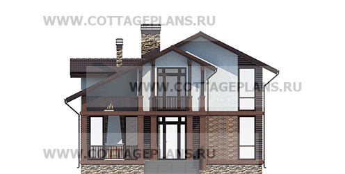Фасады проект дома 75-43 общ. площадь 181,40 м2