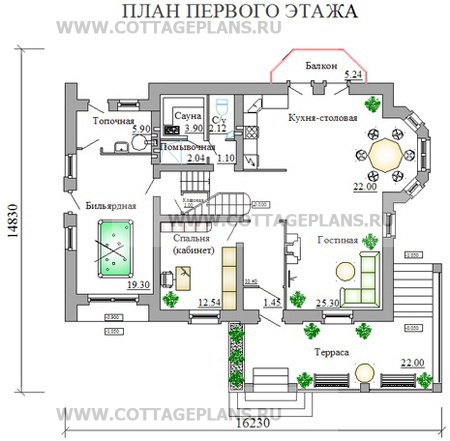 Поэтажные планы проект дома 31-05 общ. площадь 216,8м2